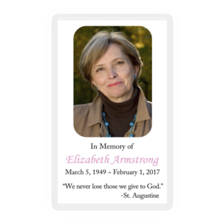 Memorial Card Layout D