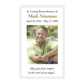 Memorial Card Layout E