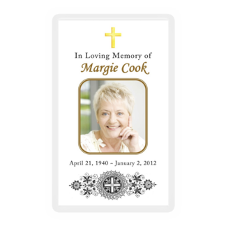 Memorial Card Layout G