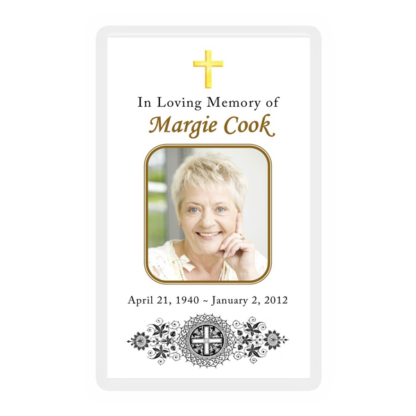 Memorial Card Layout G