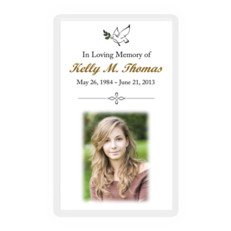 Memorial Card Layout H