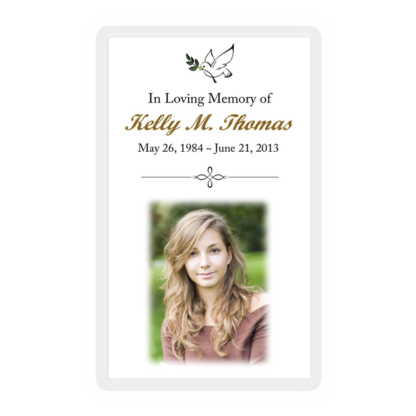 Memorial Card Layout H