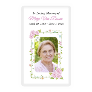Memorial Card Layout I