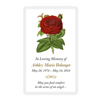 Memorial Card Layout J