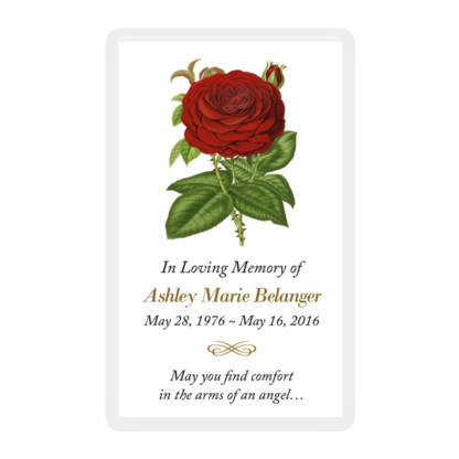Memorial Card Layout J