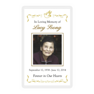 Memorial Card Layout K