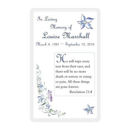 Memorial Card Layout P