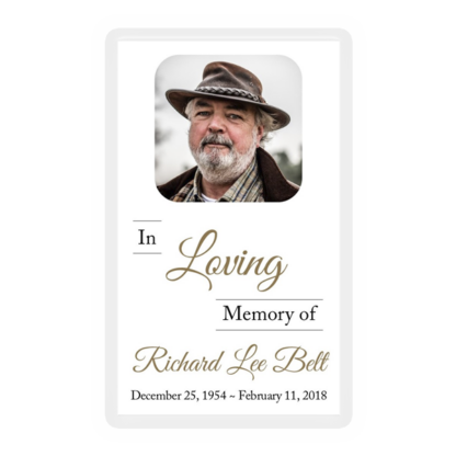 Memorial Card Layout L 2
