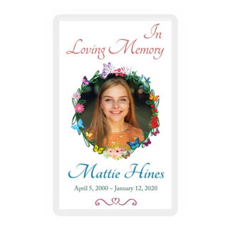 Memorial Card Layout N