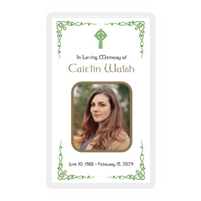 Memorial Card Layout T