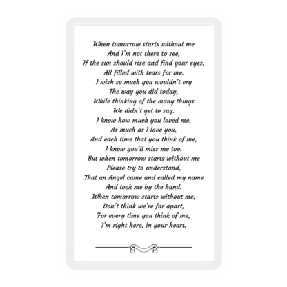 Memorial Card Layout Q - Image 2