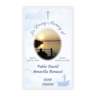 Memorial Card Layout Z