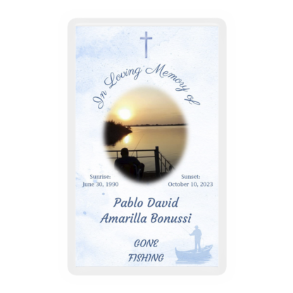 Memorial Card Layout Z