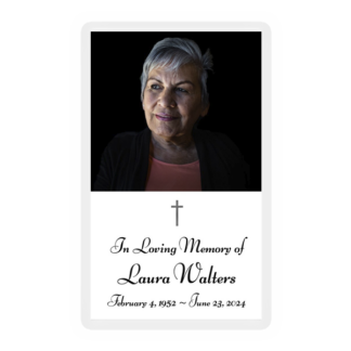 Memorial Card Layout R