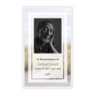 Memorial Card Layout V