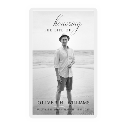Memorial Card Elegant 01