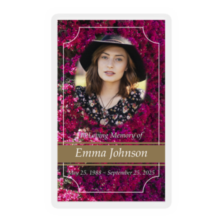 Memorial Card Elegant 03